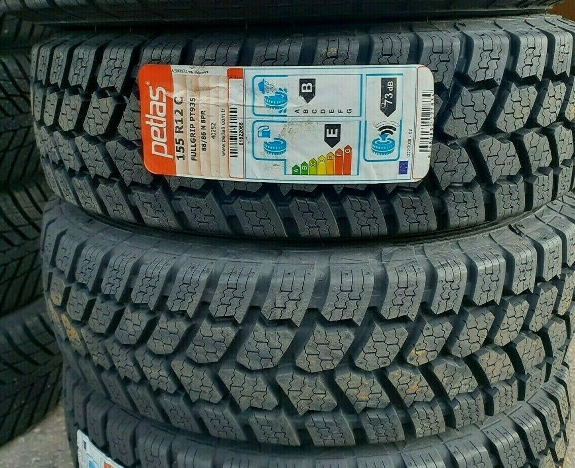 PNEUMATICI 155 R12 C 8PR PETLAS 935 FULL GRIP DA CARICO CANTIERE FANGO NEVE - immagine 2