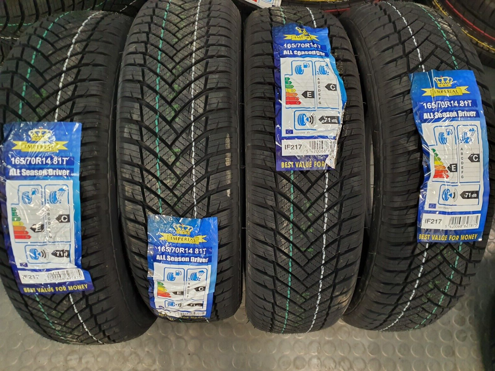 PNEUMATICI IMPERIAL ALLSEASON 165/70 R14 81T 4 STAGIONI M+S NUOVI - immagine 2