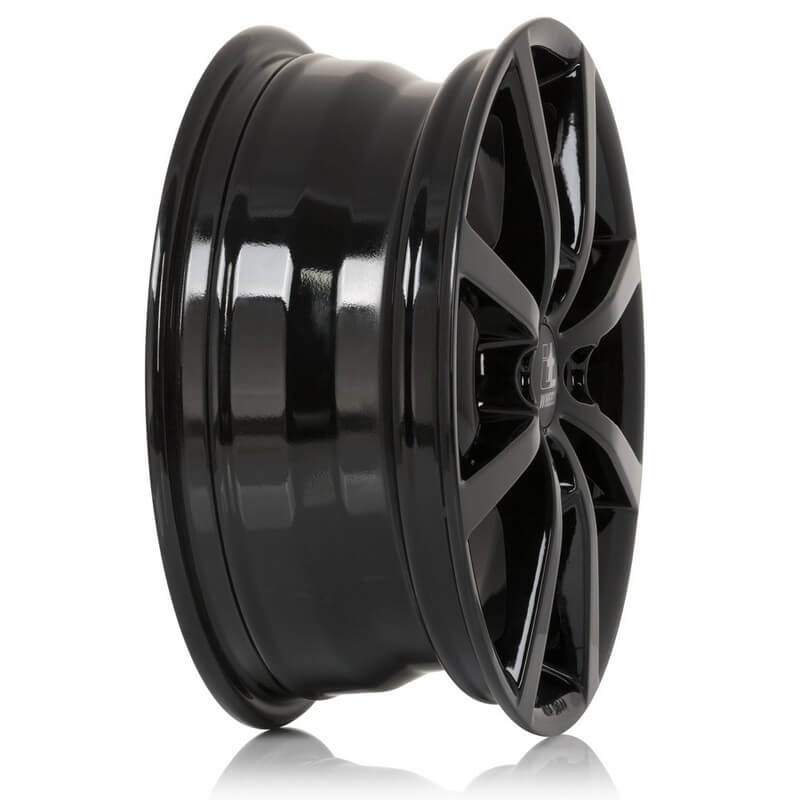 4 CERCHI IN LEGA DA 15 POLLICI 4X98 ET35 ITWHEELS NERO LUCIDI - immagine 3