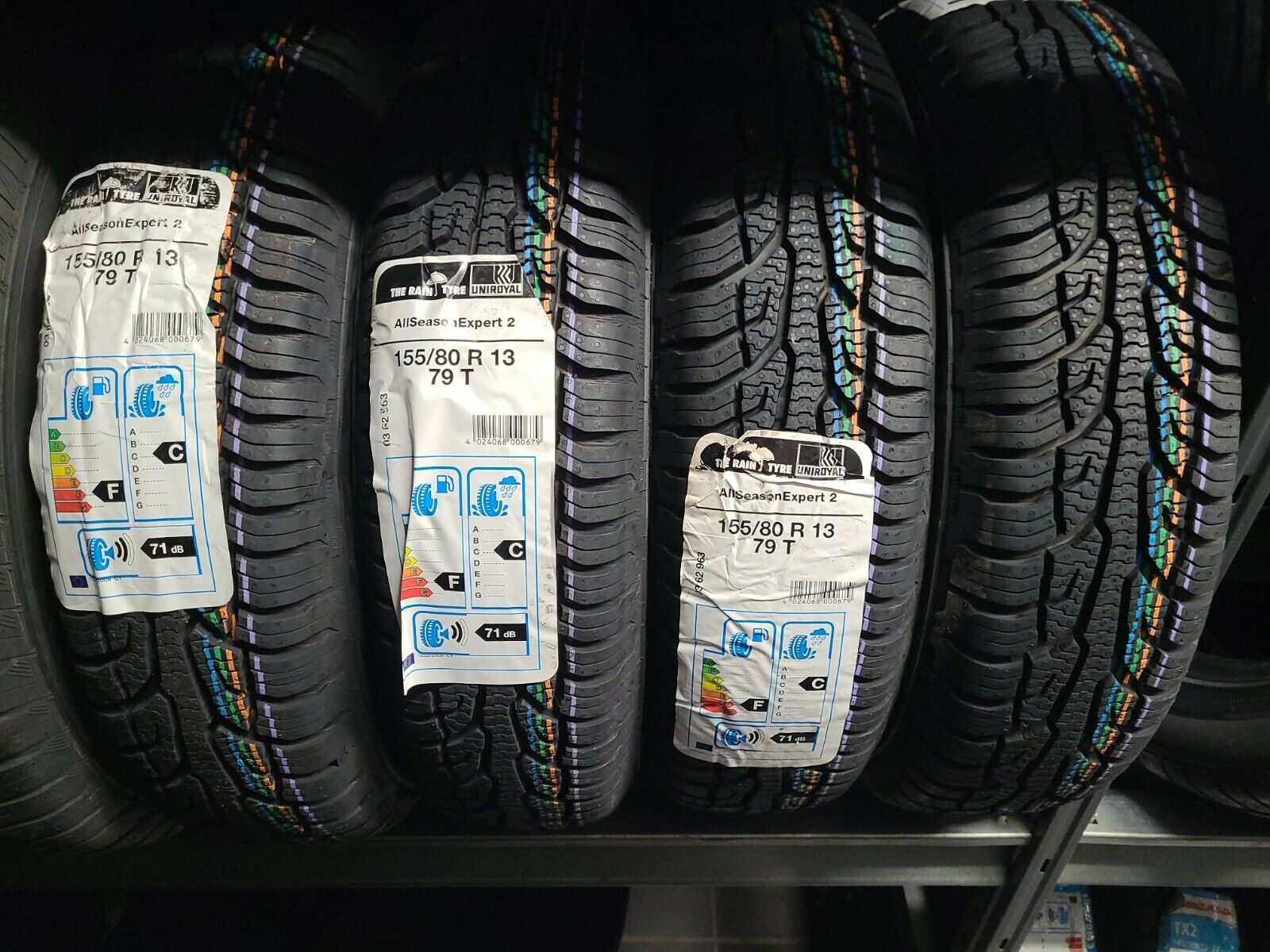 PNEUMATICI AUTO 155/80 R13 79T M+S UNIROYAL 4 STAGIONI - immagine 2