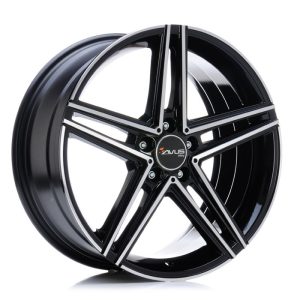 4 CERCHI IN LEGA  AVUS RACING Ac 515  7.5x17 ET 52,5 5x112 BLACK POLISHED