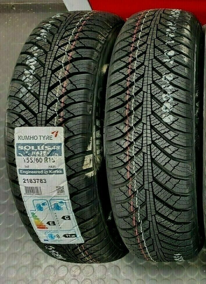 PNEUMATICI AUTO 155/60 R15 74T KUMHO SOLUS 4S HA32 4 STAGIONI M+S - immagine 2