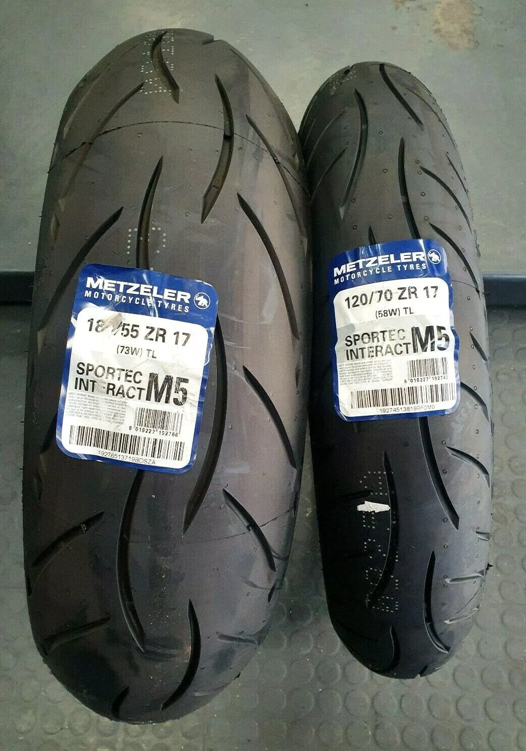 Coppia gomme Moto METZELER SPORTEC M5 120/70 zr17 58w 180/55 zr17 73w - immagine 3