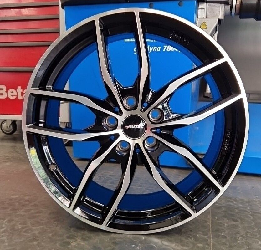 4 Cerchi in Lega AUTEC da 18 pollici 8.0J et30 interasse 5x112 colore Nero Diamantato - immagine 2