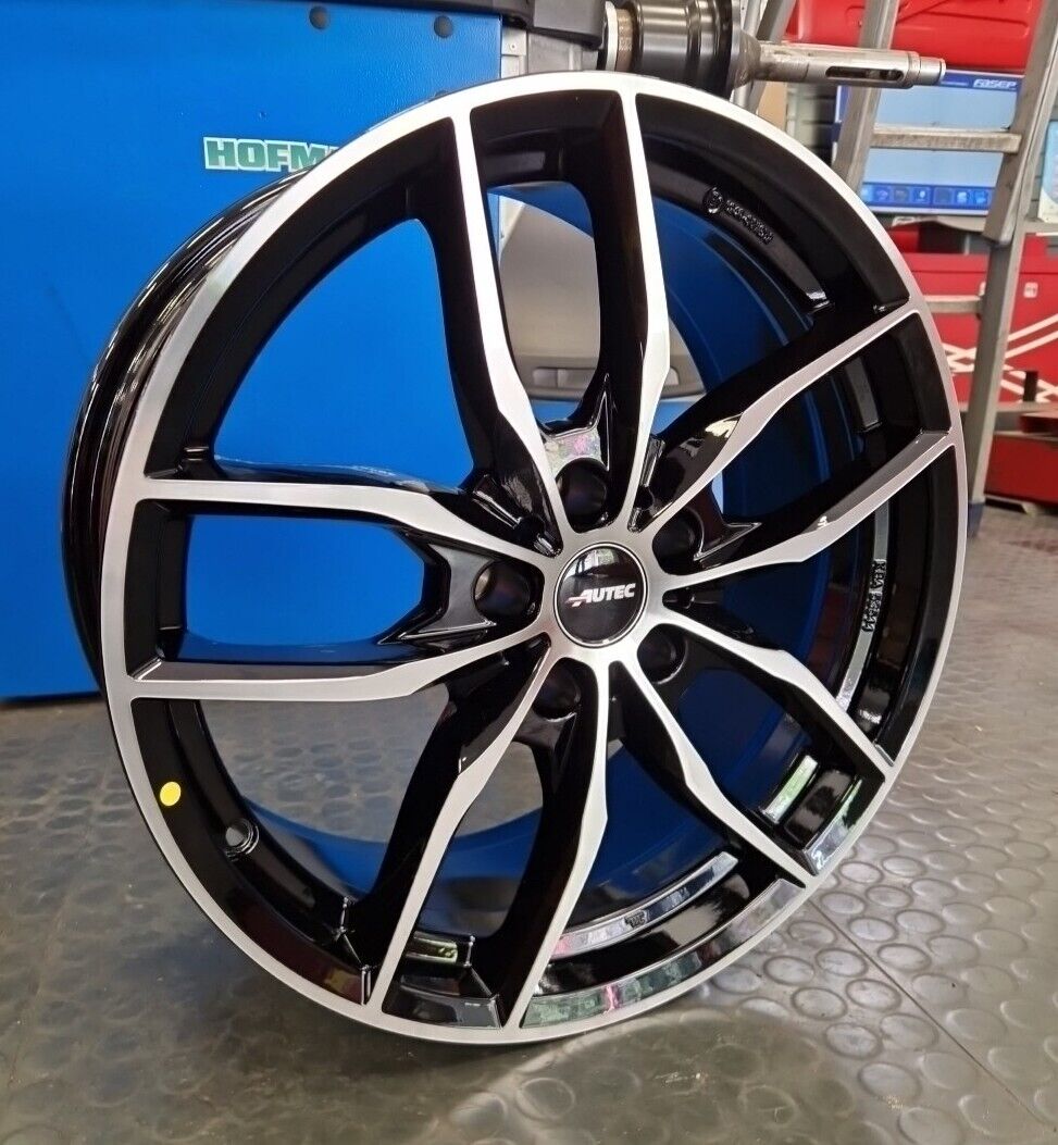 4 Cerchi in Lega AUTEC da 18 pollici 8.0J et30 interasse 5x112 colore Nero Diamantato - immagine 3