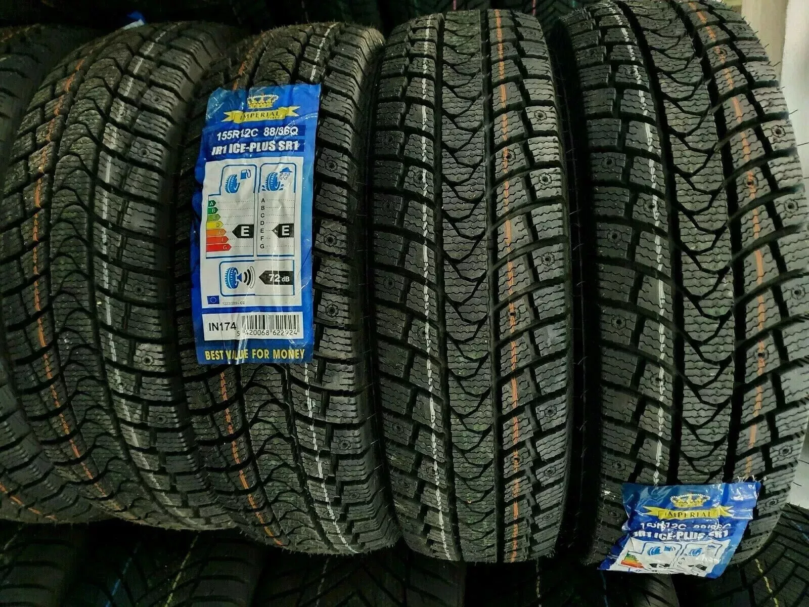 PNEUMATICI FURGONE 155 R12 C 8PR IMPERIAL 88Q INVERNALI M+S - immagine 2